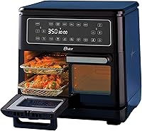 Vista 7 de Oster Freidora de aire compacta, freidora digital de 4 cuartos de galón con ventana, freidora de aire de encimera fácil de usar