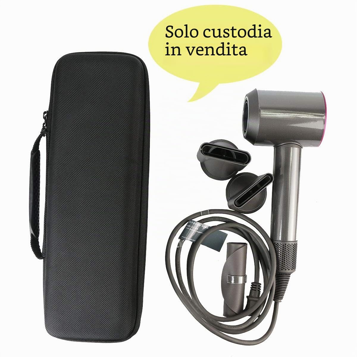co2CREA Duro Viaggio Caso Copertina per Dyson Supersonic Antracite（solo scatola）(small)