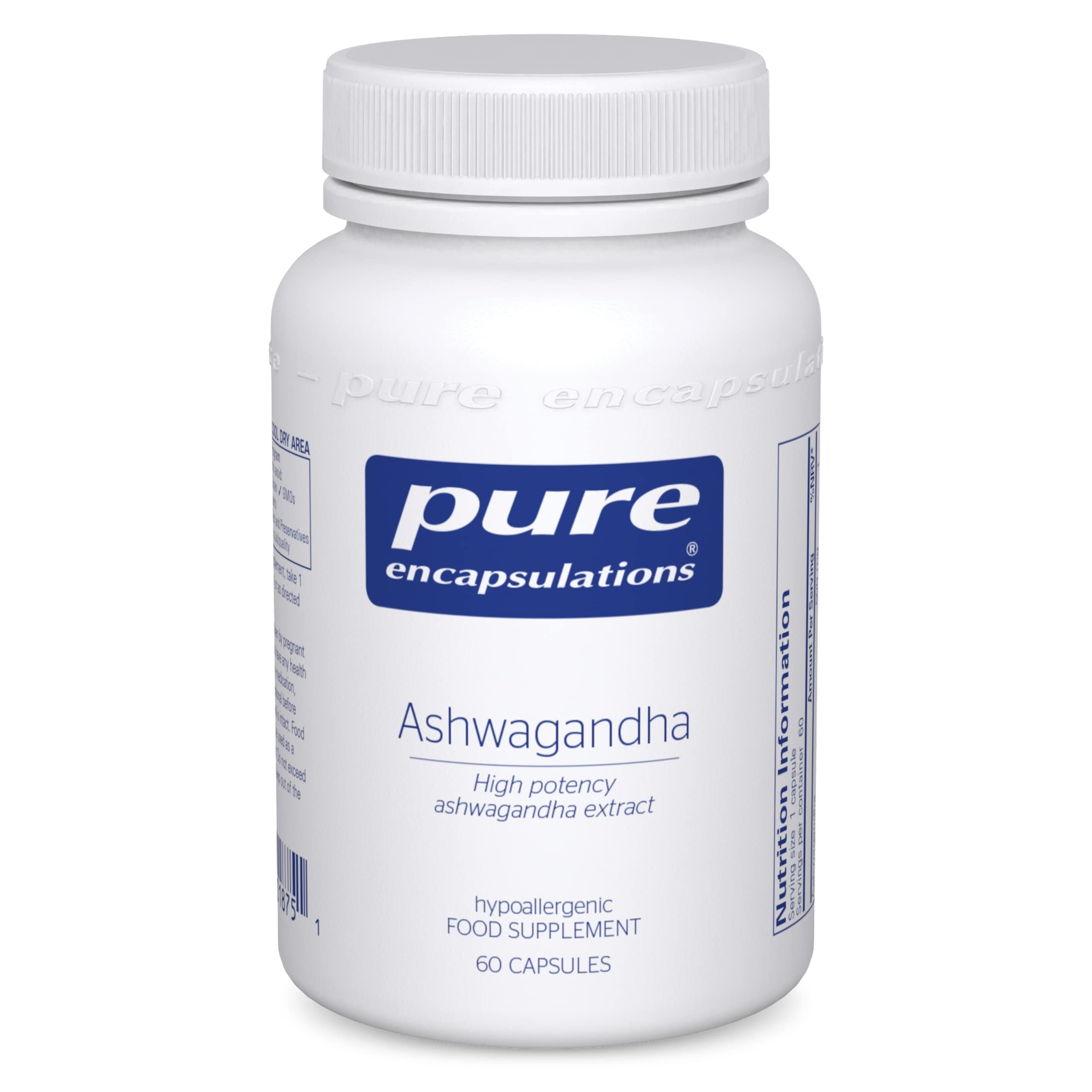 Ashwagandha High Potency Extract 500mg - Indian Ginseng Supplement for Cognitive & Joint Function, 60 Vegetarian Capsules
