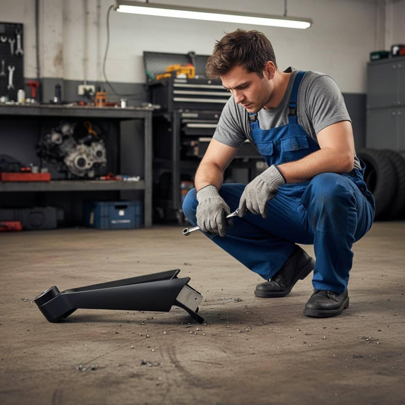 perfeclan Scooter Eje Delantero Horquilla Delantera Repuesto Eje con Rodamientos Aleación de Aluminio Acero Resistente Manejo Seguro Adecuado para Patinetes Eléctricos Trayectos Reparación