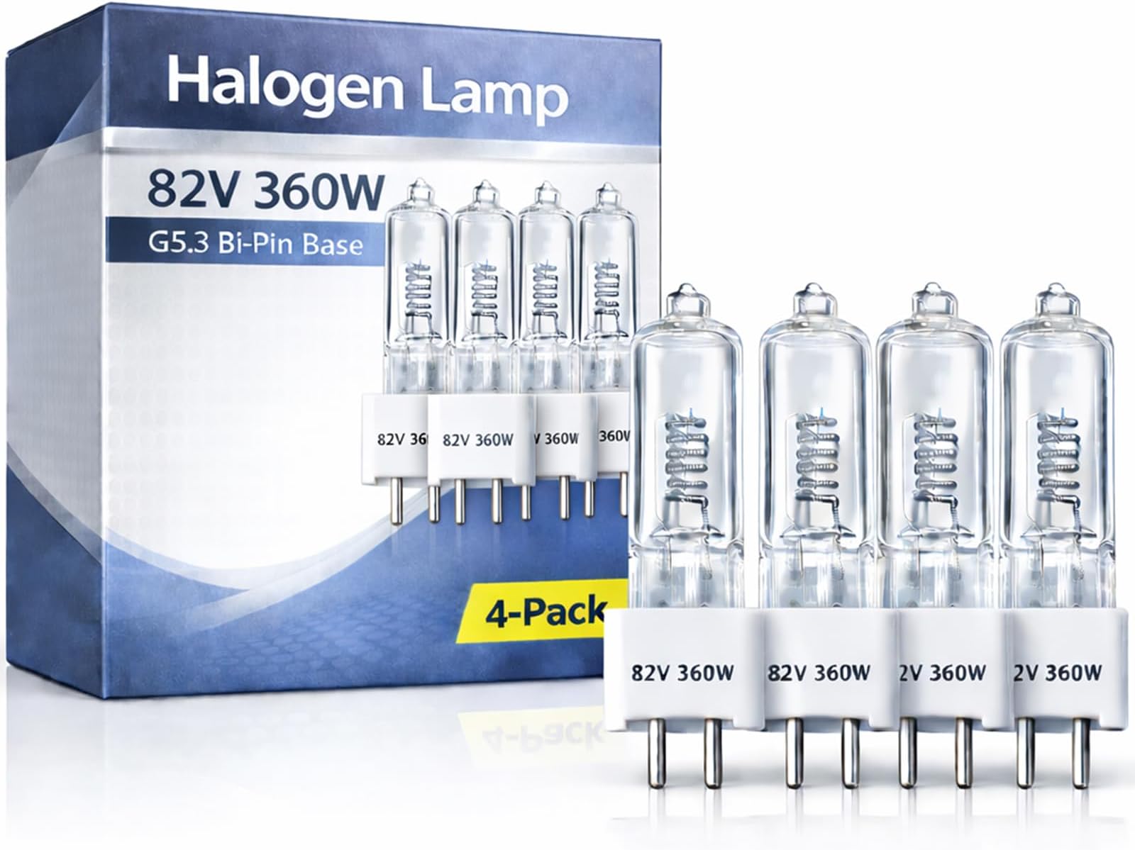 Wadoy EY-B 82V 360W Projector Bulb 4 Pack RSE-57 Compatible with Apollo 15000 15002 15009 A1004 A1005 AL1004 AL1005 Overhead Projector Bi-Pin Based Stage & T3.5 Bulb