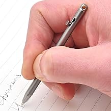 Titanium Ballpoint Pen | Bolt Action Pen | Signature Pens For Work And School, Smooth Writing