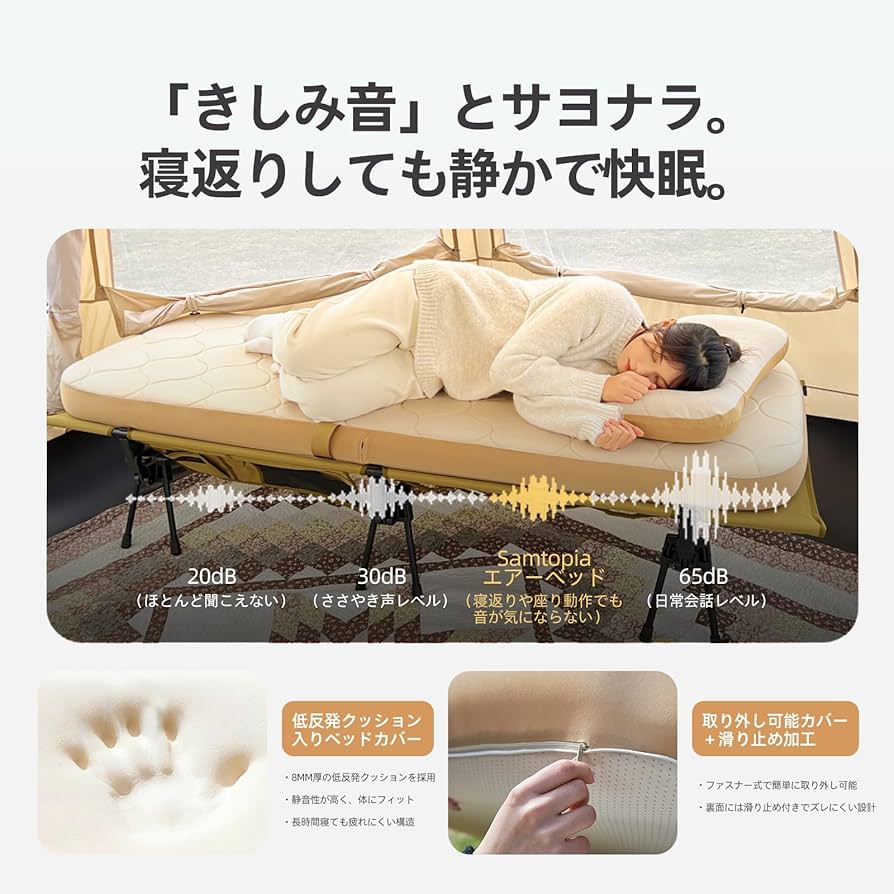 Samtopia 電動ポンプ付き エアーベッド ダブルサイズ 厚さ30cm Amazon.co.jp: samtopia エアーベッド 電動ポンプ付き「最新鋭の独自