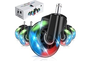 Gaming Chair Wheels - 2.5 Inch High-Capacity (2200lbs) Mute Caster Wheels