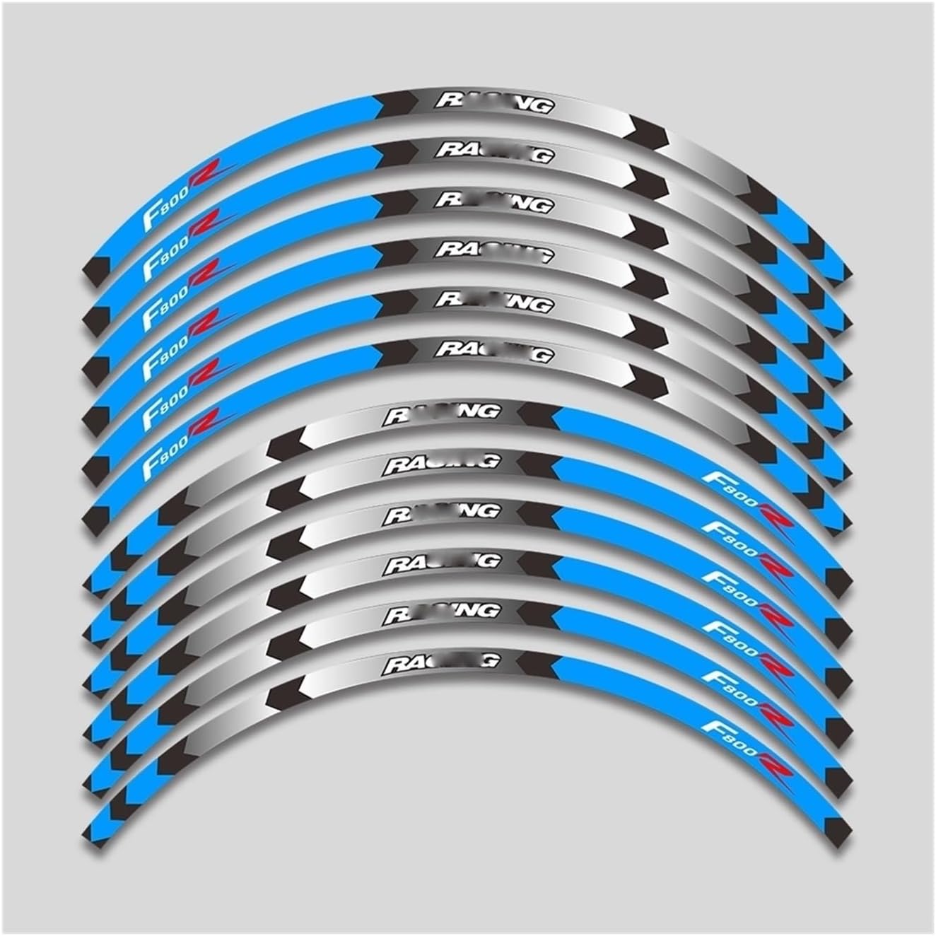 for B&MW for F800R F 800R 800 F800 R Motorcycle Accessories Wheels Stickers Rim Decorative Decals Reflective Stripe Tape Set(12)