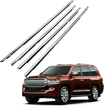 Outer Door Window Moulding Trim Weatherstrip Seal Belt Compatible with 1991-1997 for Toyota Land Cruiser 1996-1997 for Lexus LX450 Replaces 75710-60021 75720-60021 75730-60020 75740-60020