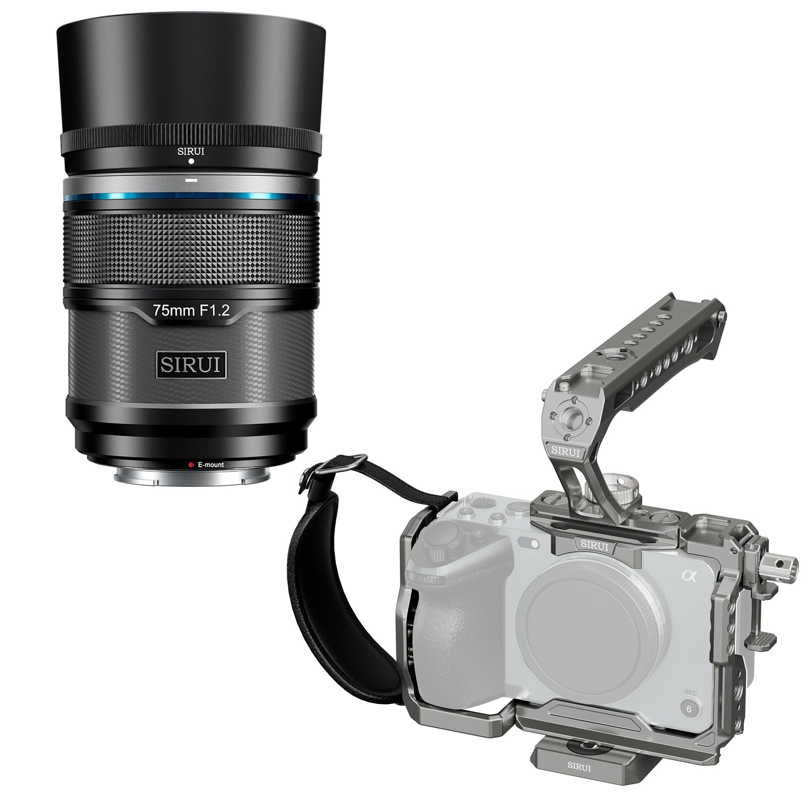 Amazon.com : SIRUI Sniper 75mm Autofocus Lens, and Camera Cage Kit