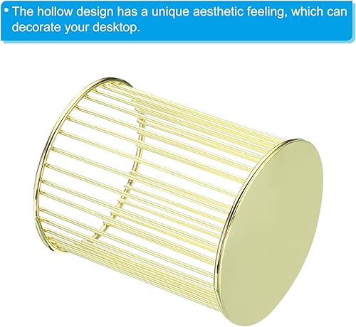 Miniatura 4 de PATIKIL Soporte de alambre de metal para bolígrafo, portalápices, organizador de tazas, contenedor para brochas de maquillaje, estilo 3 para