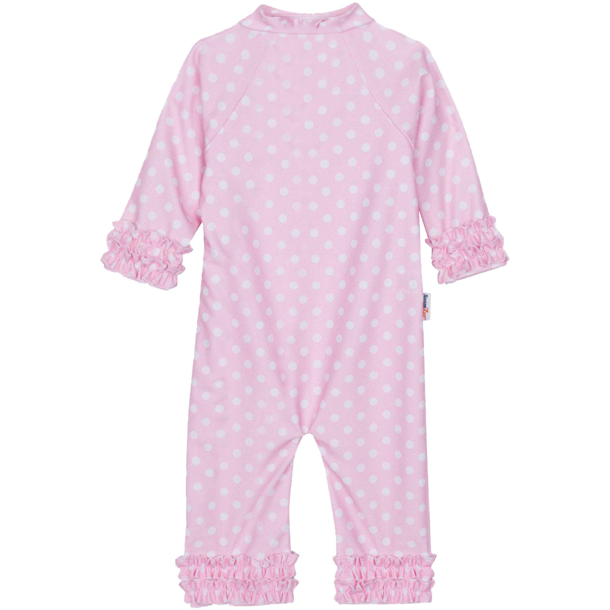 SwimZip Traje de baño de manga larga UPF 50+ para niñas, para bebés, niños pequeños y niñas pequeñas