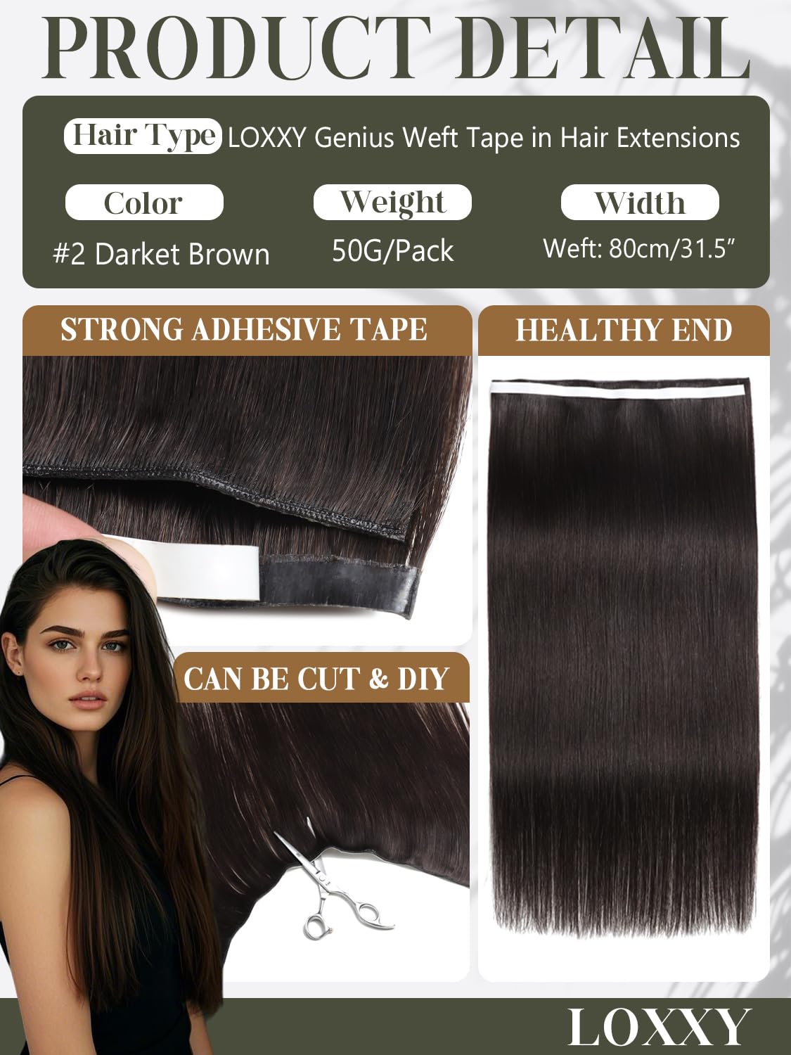 Amazon.com : Loxxy One Piece Tape in Human Hair Extensions, in