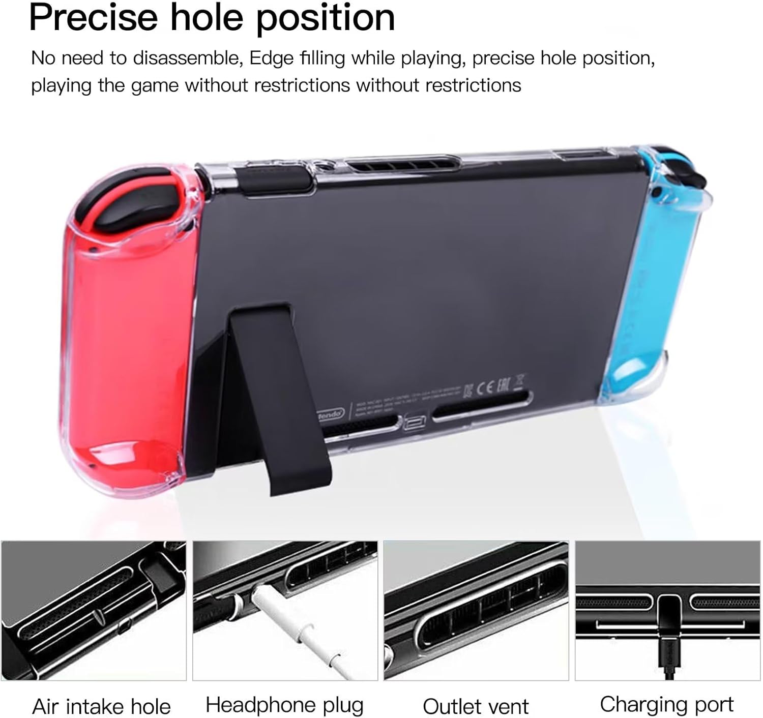 Crystal Case Clear Skin Cover Shell Replacement for Nintendo 3DS Game Console Protector Shockproof Protective Case Cover