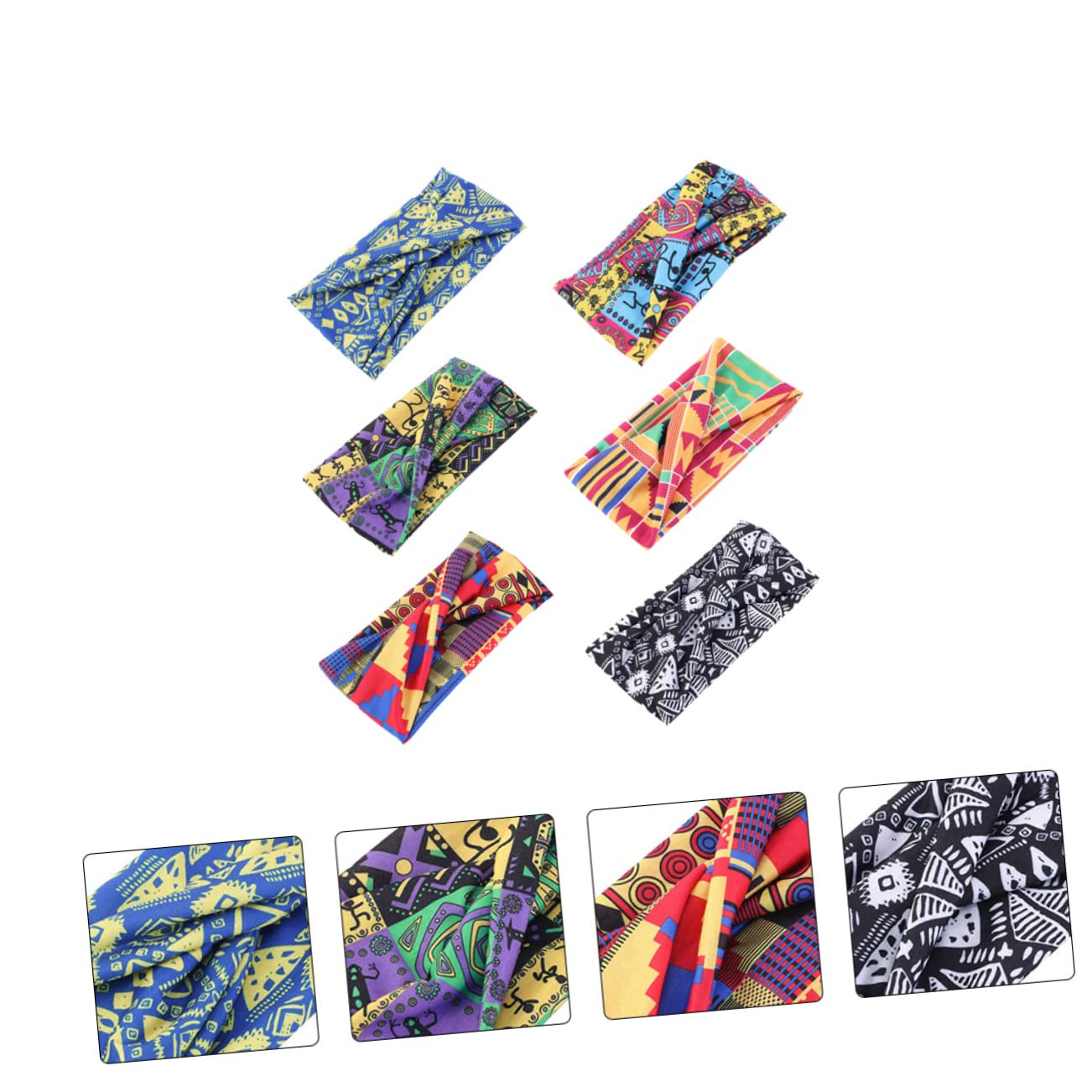 Didiseaon 18pièces Bandeaux Ethniques Tressés Accessoires Et Absorbants Pour Yoga Et Fitness
