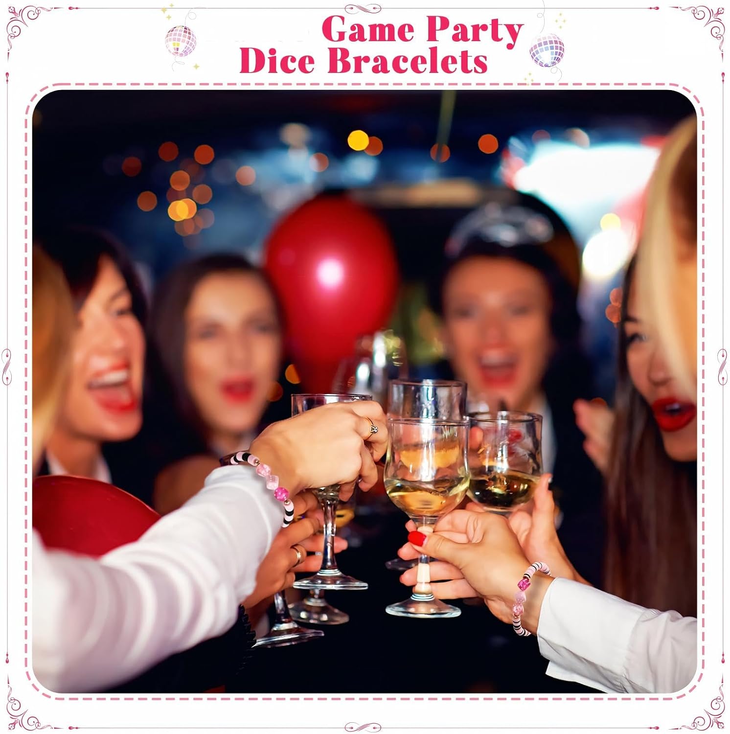 Liliaafar Casino Party Favors Bulk Dice Beads for Girl Women