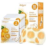 BeHoomi Steam Eye Mask, 10 Packs Heated Eye Mask, Self Heating Disposable SPA Warm Compress for Eyes Sleep Mask, Travel Essentials & Relaxation Gifts, Stocking Stuffers (Orange Scent)