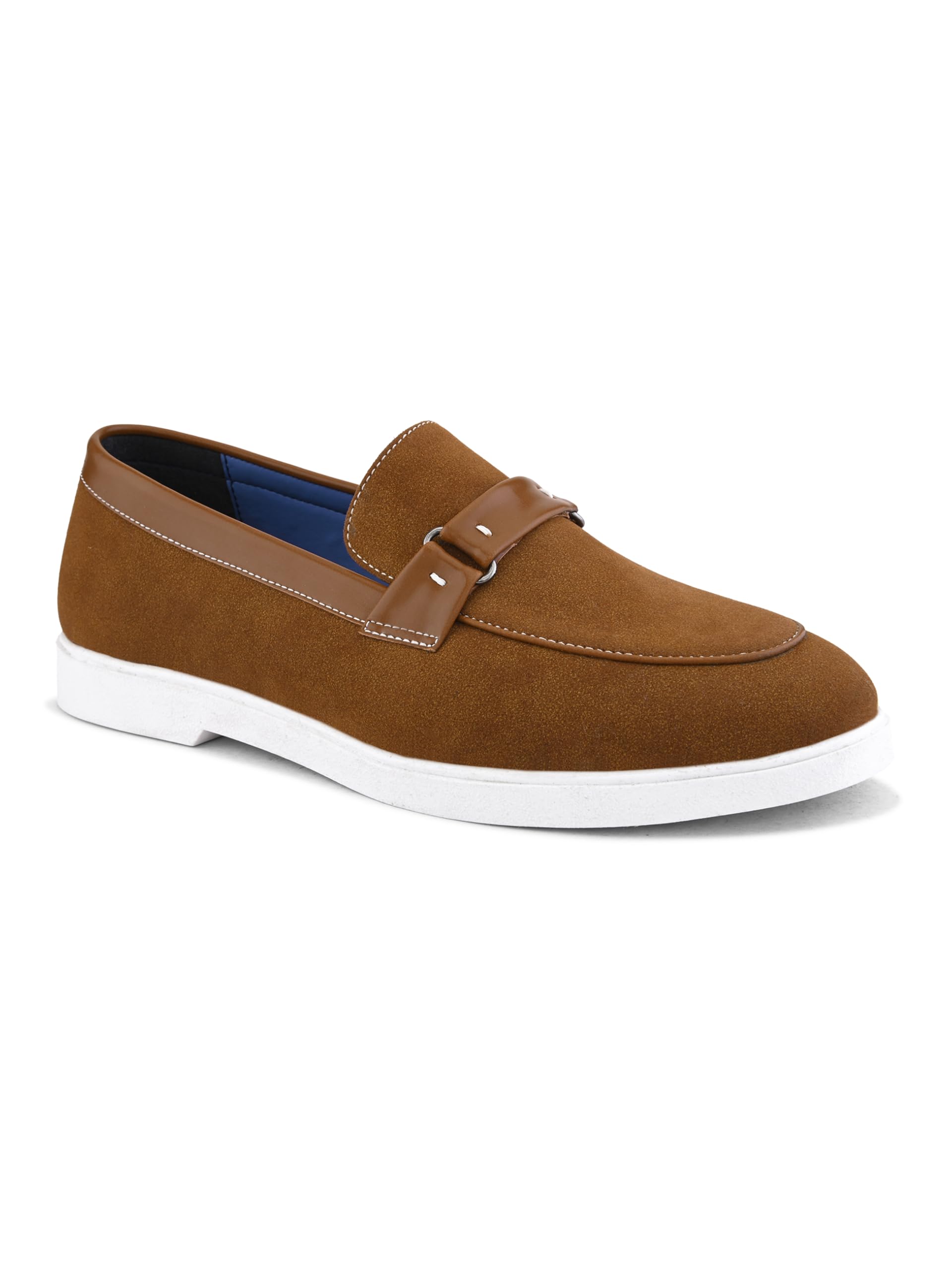 san frissco Men's Loafers Stylish Slip-On Shoes for Office & Casual Wear | Lightweight, Comfortable Shoes with Durable PU Upper & TPR Sole Elegant Footwear for Men-picture-25