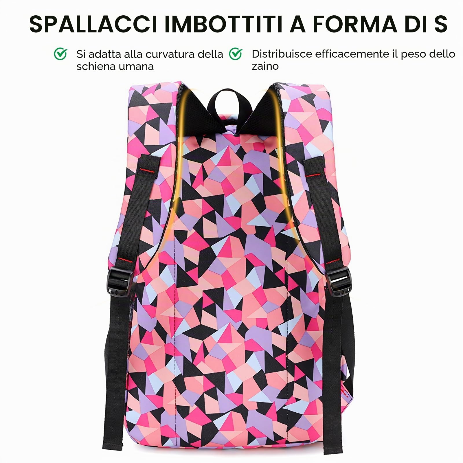 IvyH Bambini Zaino Borse Scuola per Ragazzi e Ragazze Bambini Borse Scuola Scuola Zaino Viaggio Campeggio Casual Zaino per Studenti Scuole Adulti