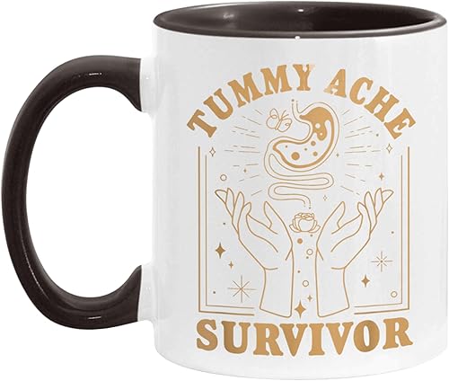 Miniatura 7 de Taza de café negra de 11 onzas con texto en inglés "Survivor Survivor"