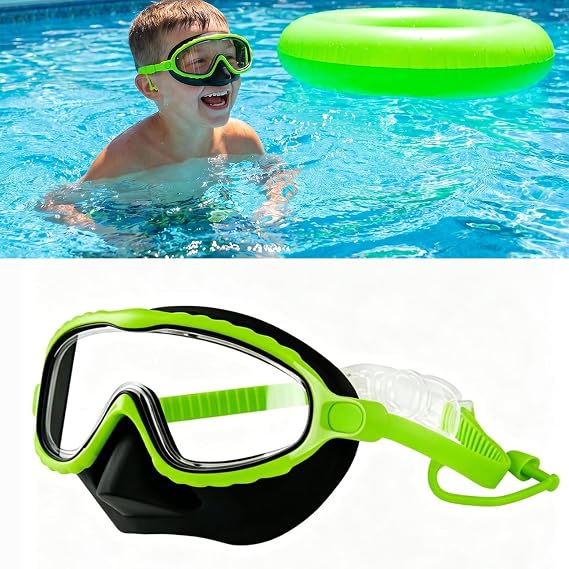 Zouwel Zouwel Masque de Natation et Snorkeling avec Jupe Nasale Intégrée