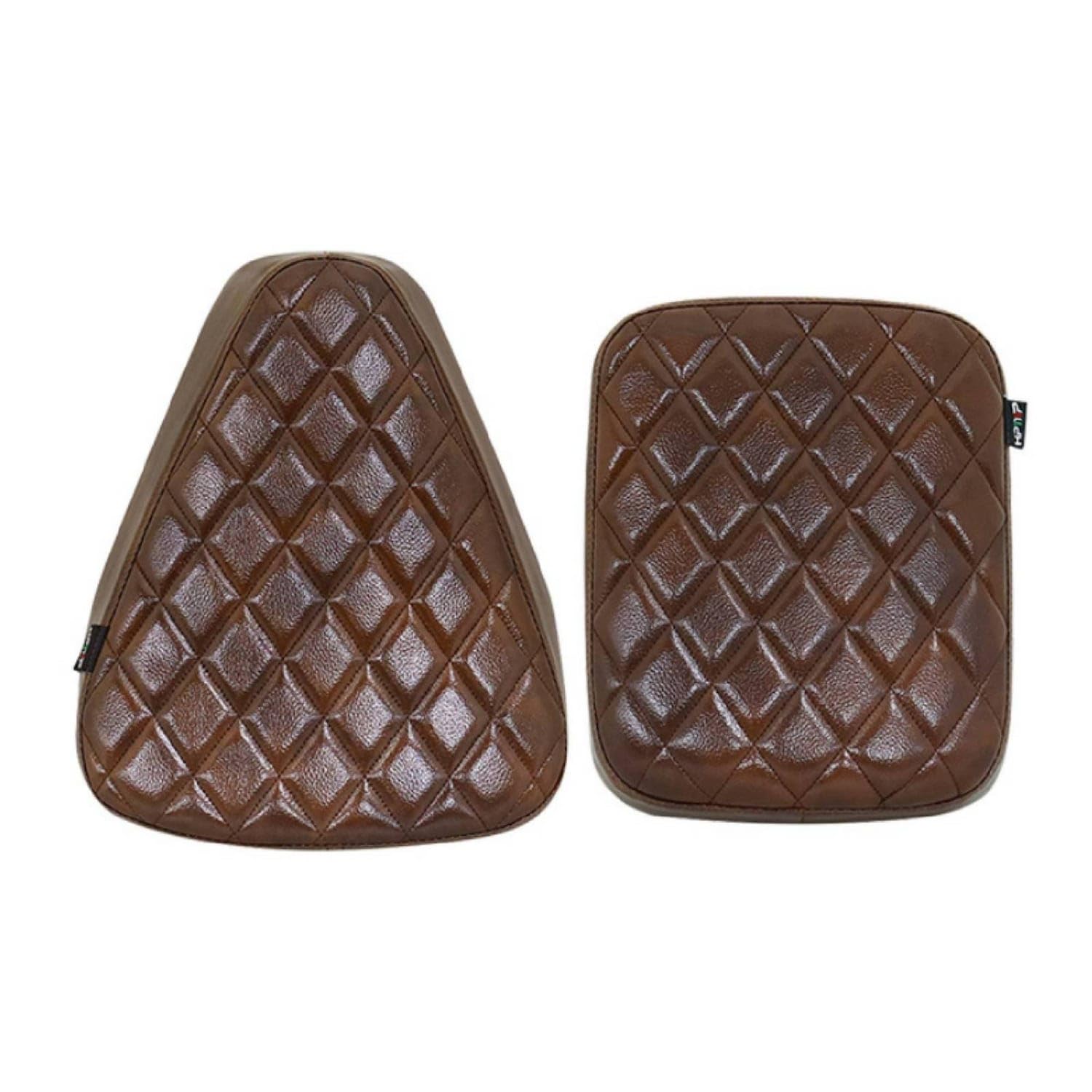 2 Pieces Quilted Motorcycle Cushion with PU Leather Padded Retro Seat Cushion Textured Motorcycle Seat Pad Soft for Commuters, Daily Commuting, Brown, Diamond Full SET|Other Seating|eBay Mo-image-24