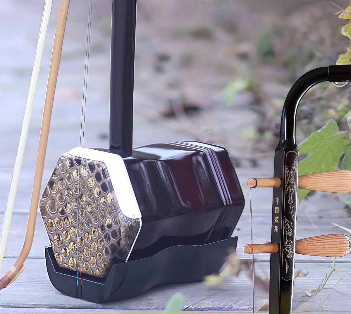 Amazon | hanshanyan 二胡 蘇州錫兿楽器 初心者入門用紅木セット ER
