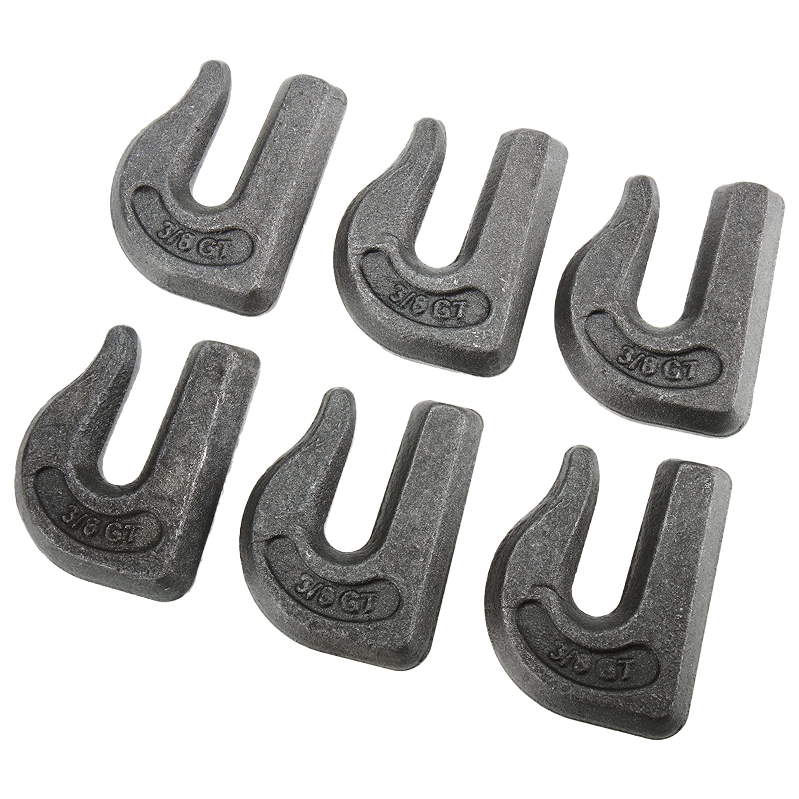 Confezione da 2 bulloni da 5/16" per trattore con gancio di fissaggio, in acciaio forgiato di grado 7, resistente con piastra di supporto, funziona bene per secchio, camper, UTV, camion