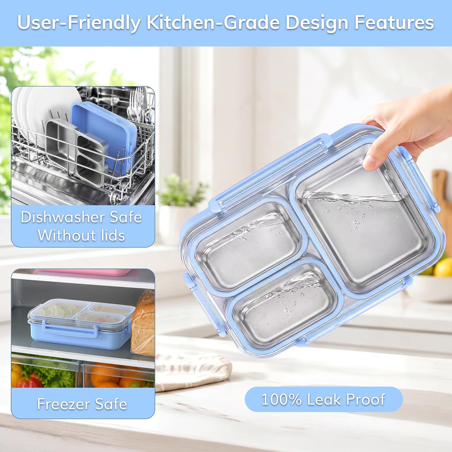 Khoxu Stainless Steel Lunch Box Kids
