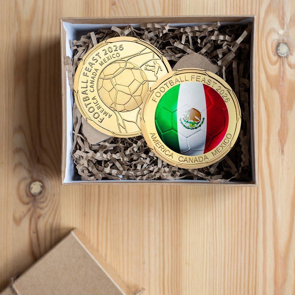 Pièce Commémorative De Coupe du Monde De Football 2026 pour Les Passionnés De Football, Les Collectionneurs Les Amateurs De Football.