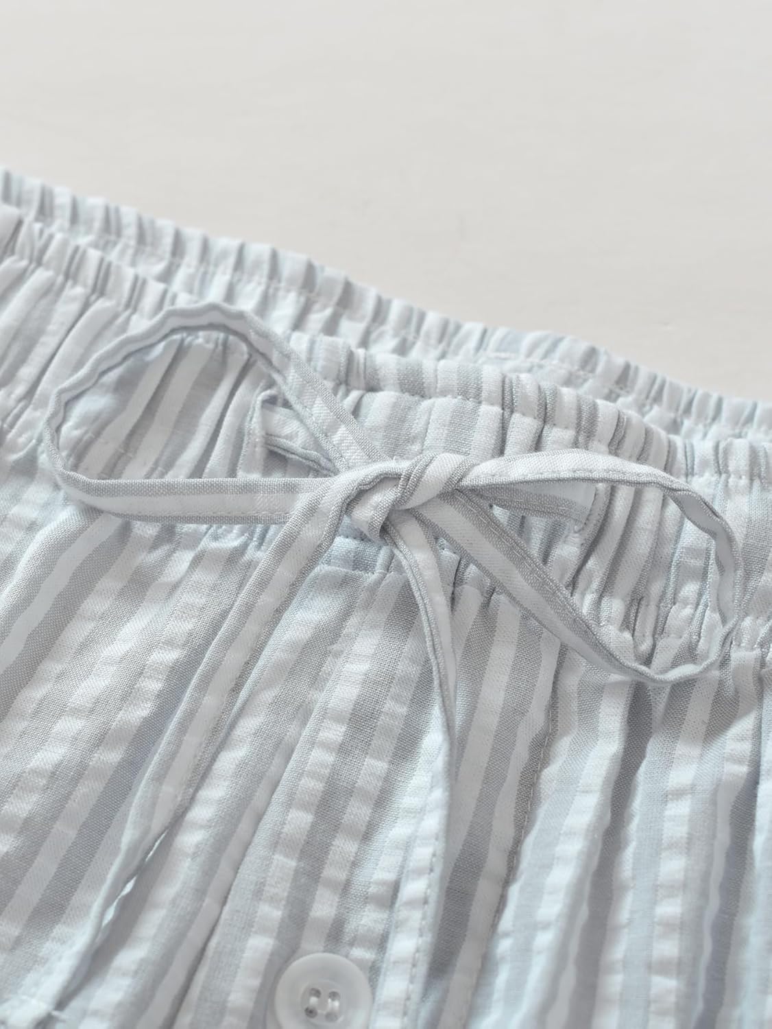 Latuza Men's 2 Pack Cotton Seersucker Pajama Pants Lightweight Pj Bottoms with Pockets - Image 5