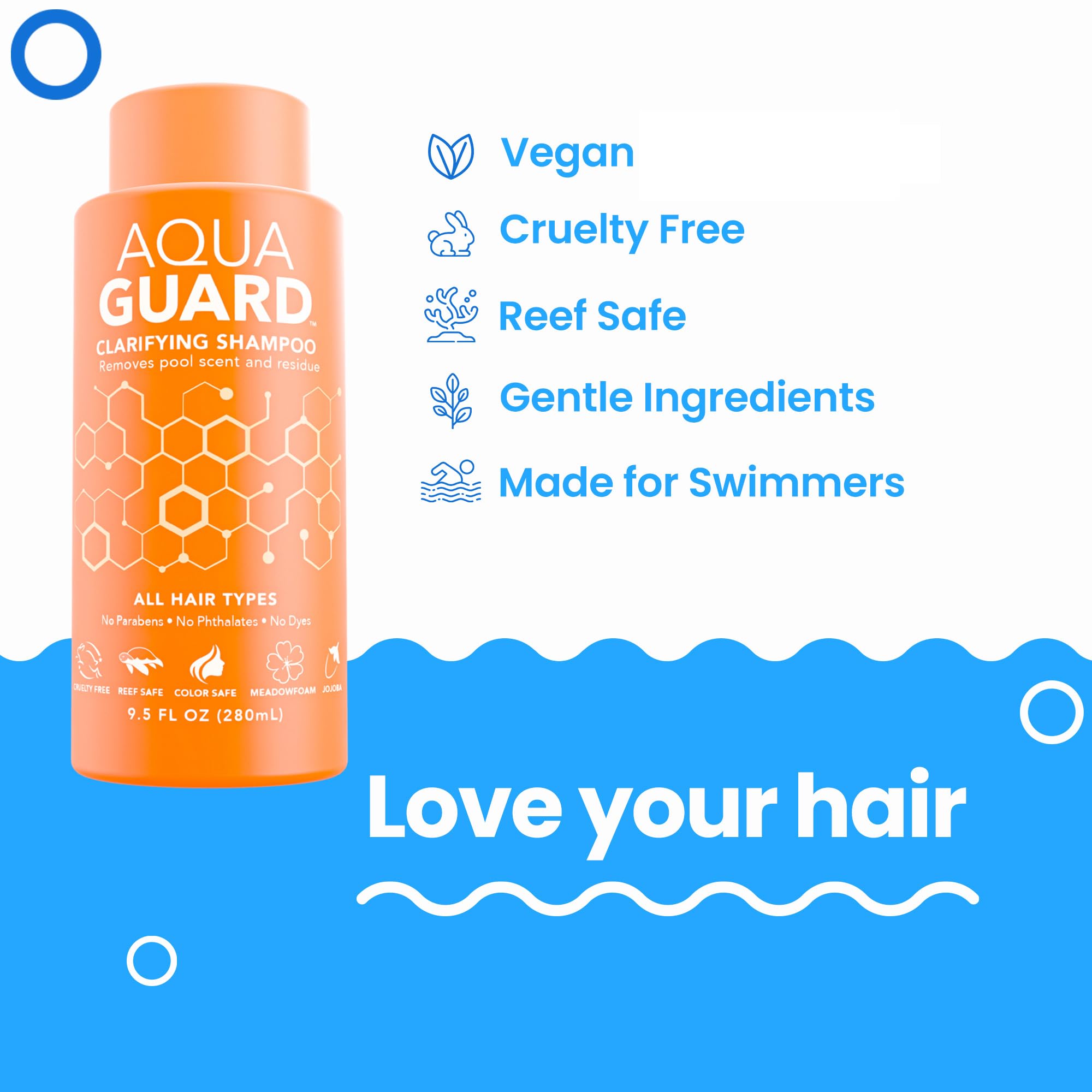 Amazon.com : AQUA GUARD Chlorine Clarifying Shampoo | Remove