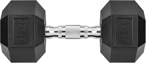 Mancuerna hexagonal con revestimiento de goma para entrenamiento de fuerza, peso de mano para entrenamiento y ejercicio