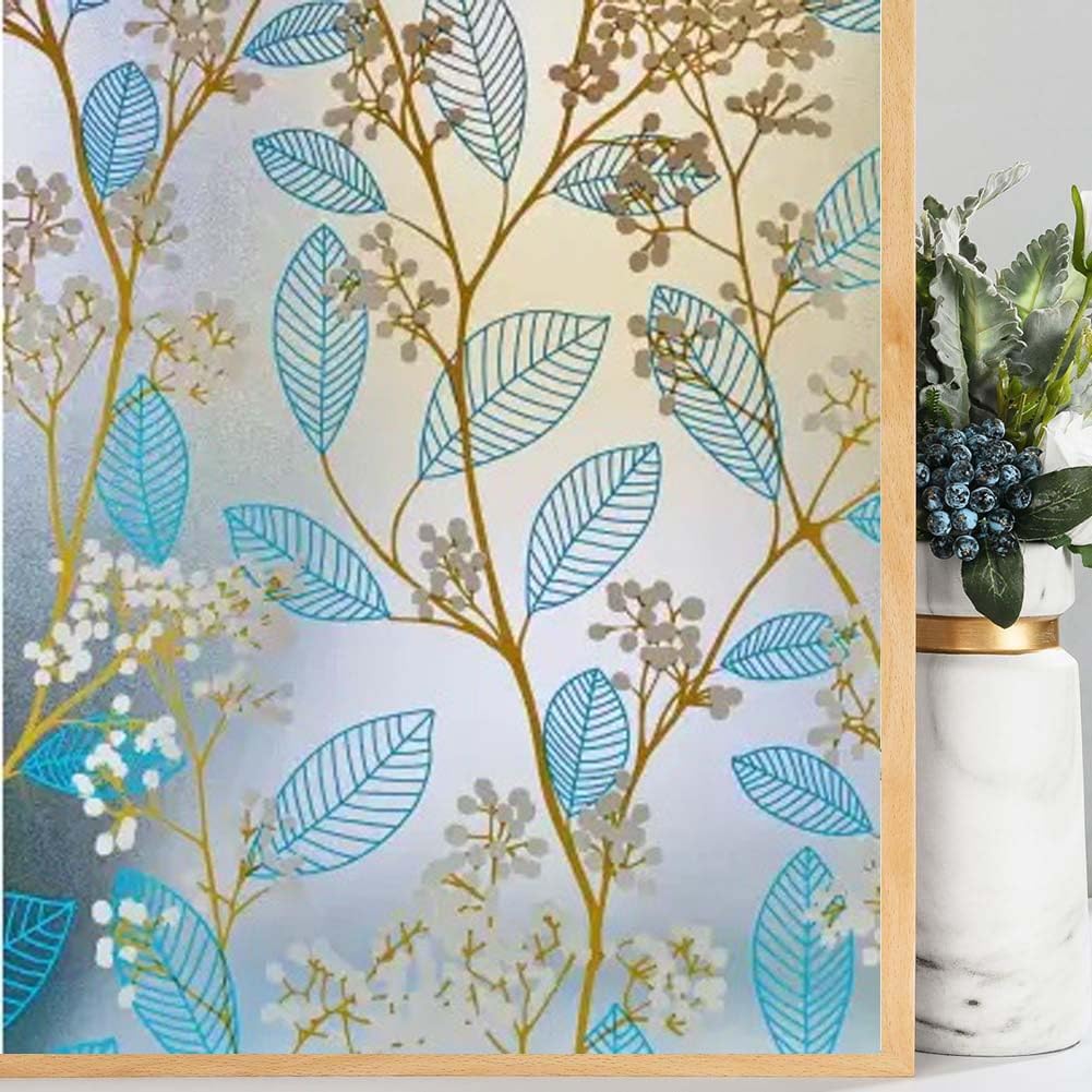 SUNBIRD Window Privacy Film Frosted Glass Sun Blocking Window Tinting Film for Home, Clings Removable Frosting Bathroom Door (24 x 100 Inch, Bird) — Amazon image 8