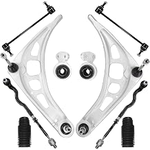 10 Pcs Suspension Kit Control Arms Tie Rod Sway Bar Link Ball Joint Boots Replacement For BMW E46 3 Series 320i 323Ci 323i 323iC 323iS 325Ci 325i 325iS 328Ci 328i 328iC 330Ci 330i Z4