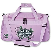 Bar & Shield Logo Roses Graphic Durable Duffel Bag - Pink