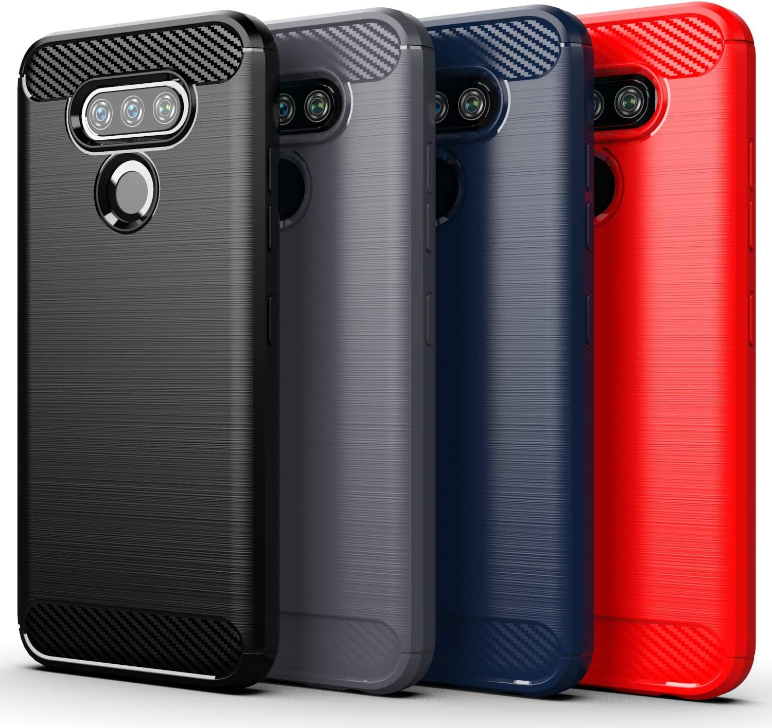 Osophter for LG Premier Pro Plus L455DL Case，LG Xpression Plus 3 Case with Screen Protector Shock-Absorption Flexible TPU Rubber Phone Cover for LG Harmony 4(Black)