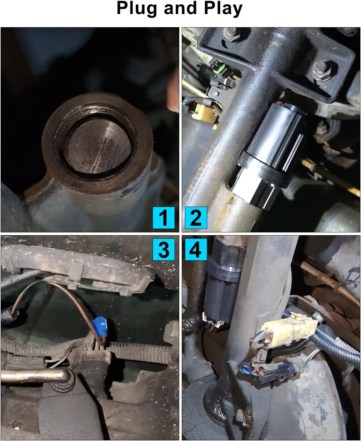 4WD Actuator Compatible with Chevrolet Blazer Tahoe K1500 K2500 Suburban K3500 Yukon 1988-1996 Replace 600-490 26060073 88959465