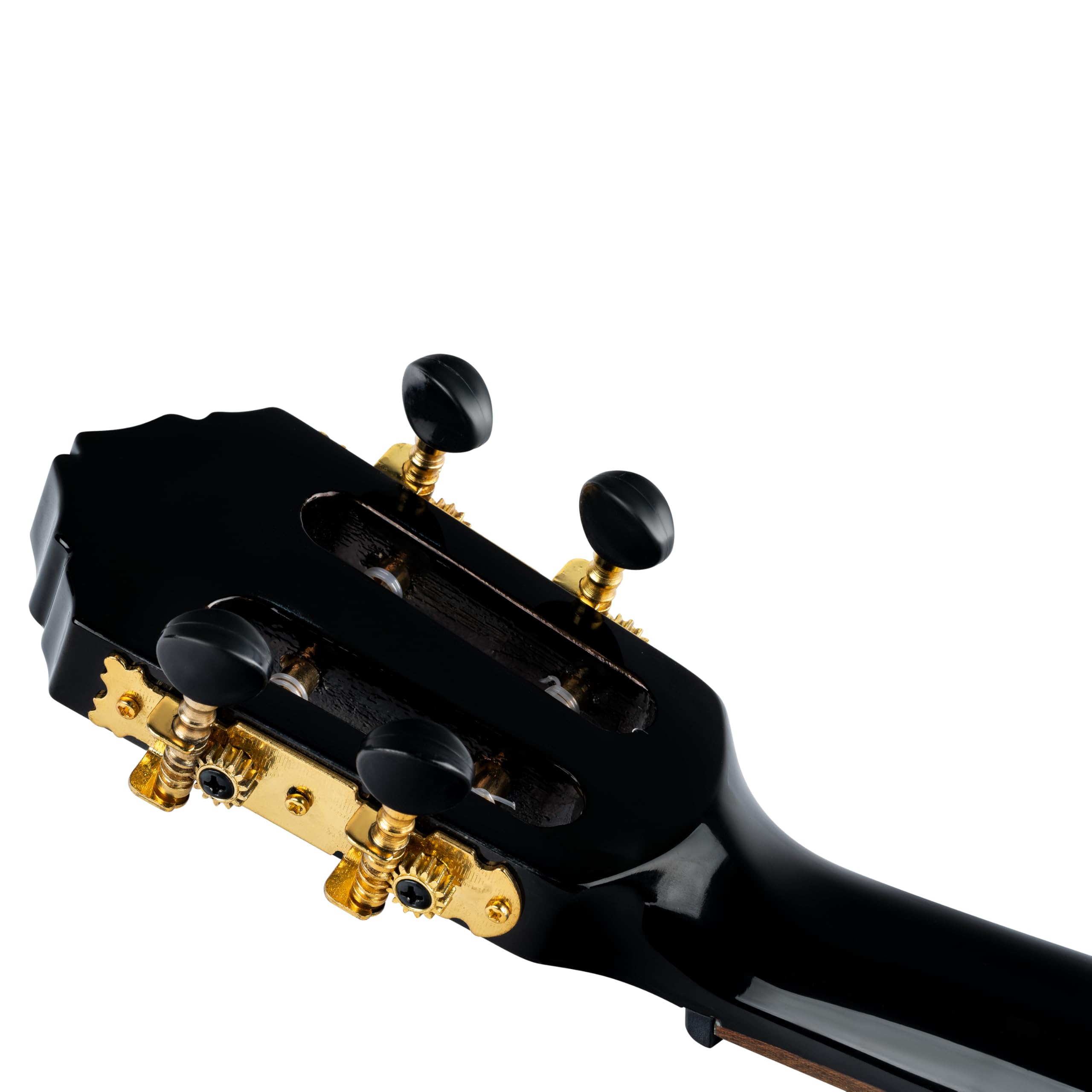 Ortega Guitars Ukulele Soprano Acustico – Onyx Series – Gig Bag Inclusa – Abete Rosso / Mogano, Black (RUOX-SO)
