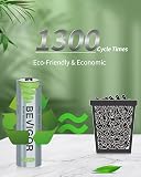 BEVIGOR AA Rechargeable Batteries, Solar Battery - 12 Pack 1000mAh 1.2V NiMH 1300 Cycles High Capacity, Rechargeable Batteries for Solar Lights, Landscape Path, Pathway, String Lights - 3