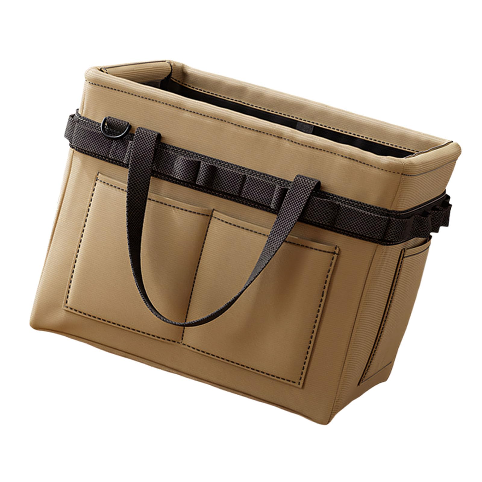 Kaeltsyn Khaki Large Equipment Holder Built From Oxford Fabric And Steel Frame For Construction Tasks And Building Projects Outdoor Utility Bag