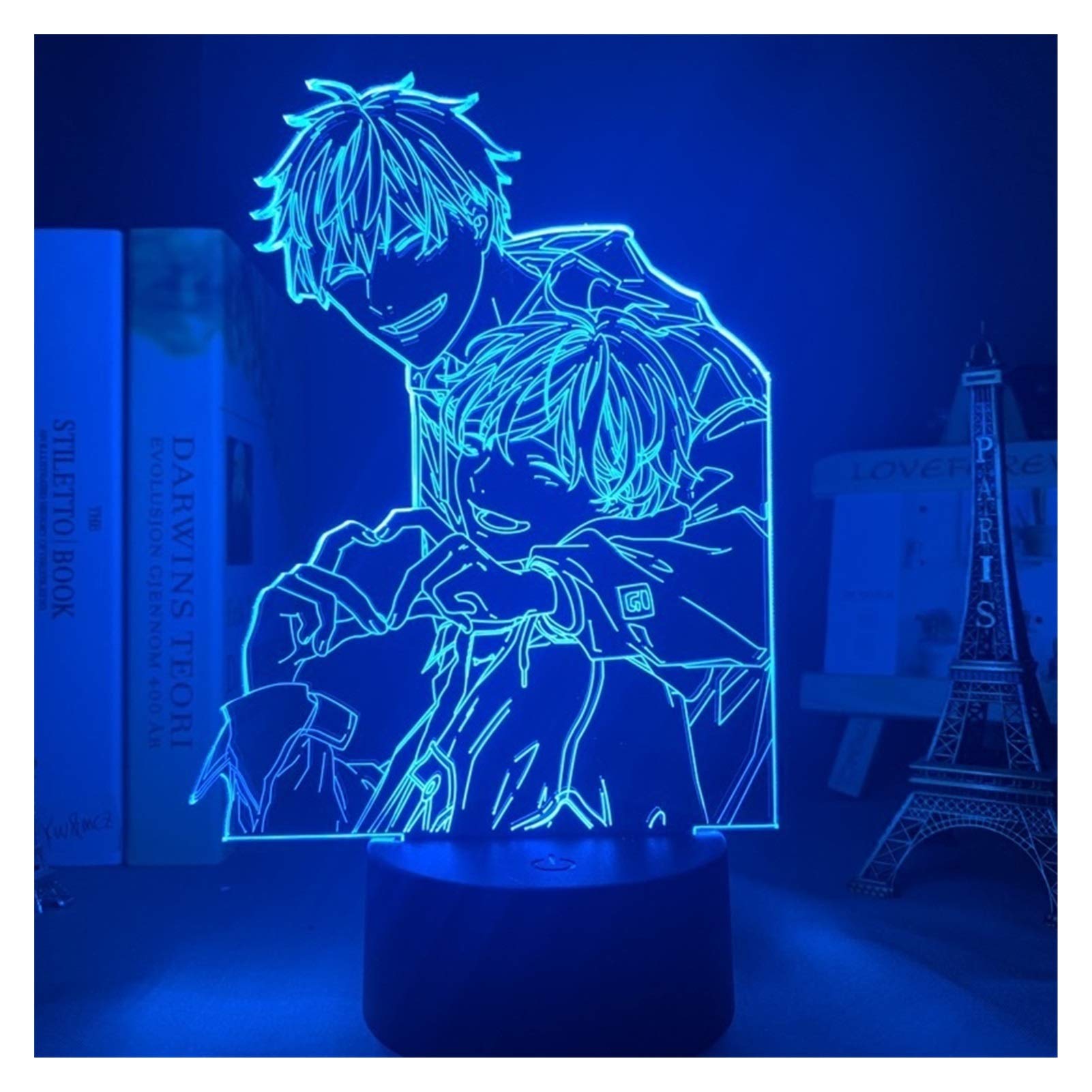 3d led night light Acrylic 3d Lamp BL Anime GIVEN Light Colorful Nightlight BL Table Lamp GIVEN Led Night Light Decor (Color : 7 colors no remote)
