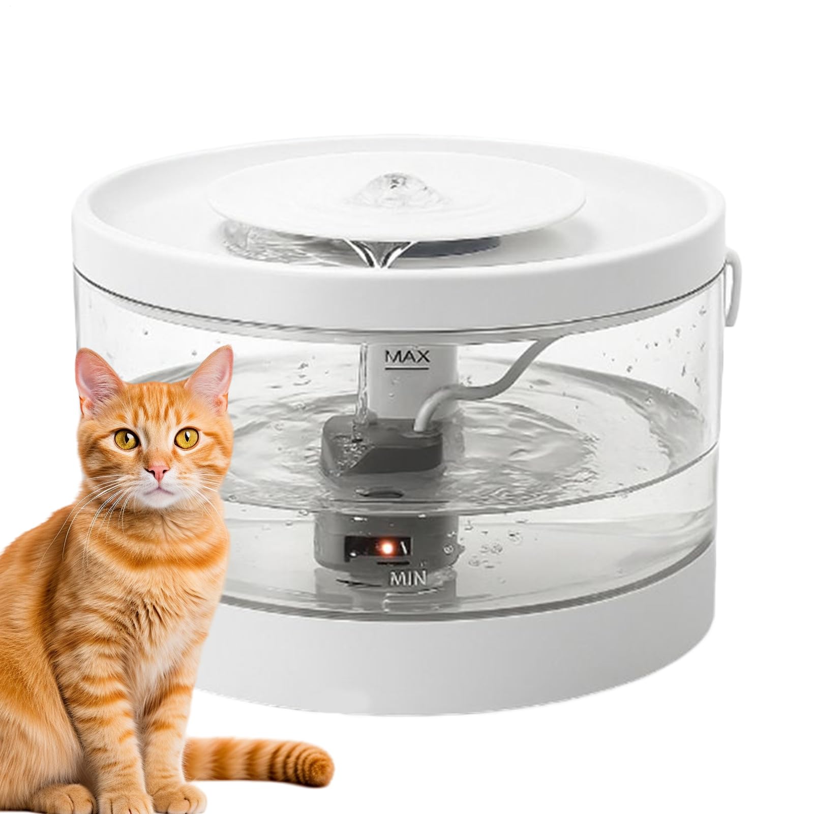 Fontana D'Acqua Per Gatti Distributore USB Con Filtro Antisgocciolamento | Abbeveratoio Automatico Per Adatto Ad Animali Domestici Gatti Cuccioli Casa Soggiorno Pavimento Angolo