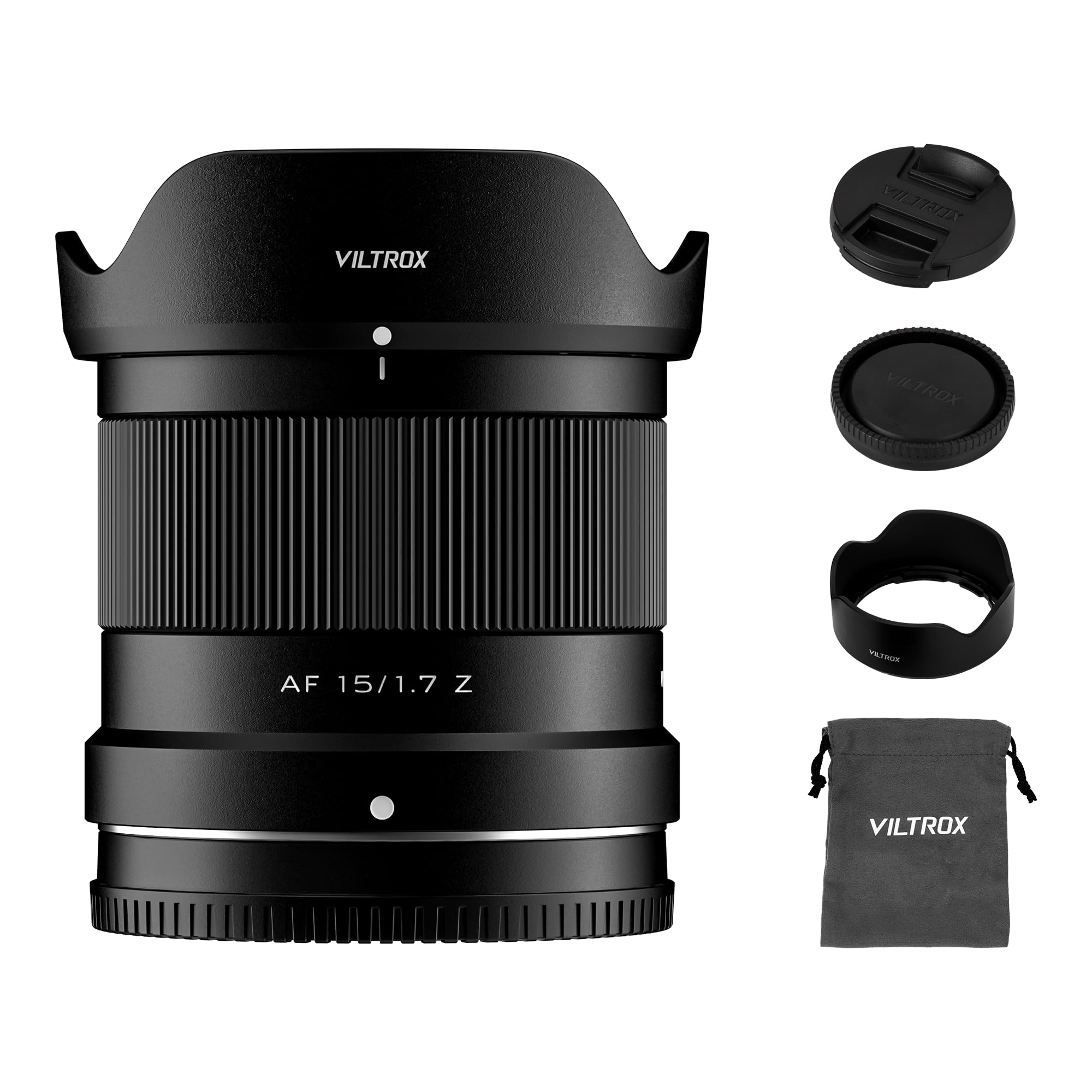 VILTROX AF 15mm F1.7 Objectif pour Monture Nikon Z, Objectif Principal APS-C à Grande Ouverture f/1.7 Compatible avec Les appareils Photo Nikon à Monture Z Z5 Z50 Z6 Z6II Z7 Z7II ZFC Z30 Z9 Z8 ZF