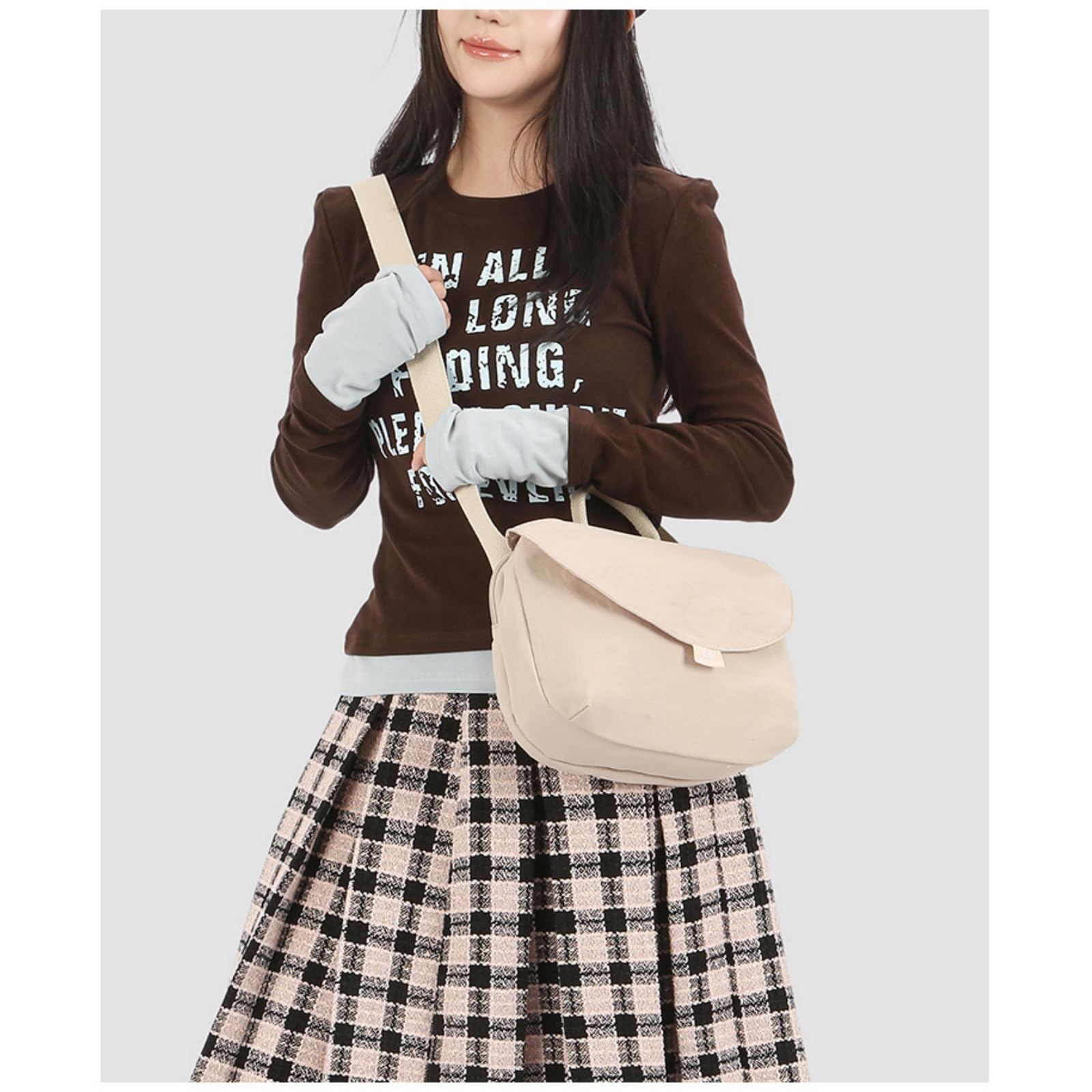 Borsa A Spalla Tracolla da Donna Elegante E Versatile Quadrata Piccola, Casual Semplice-Rosa
