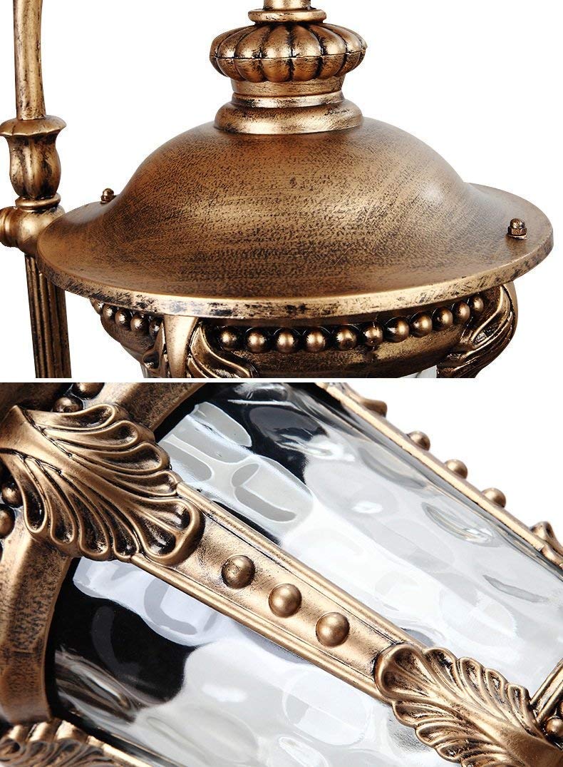 Europejska retro wodoodporna lampa uliczna zewnętrzna krajobrazowa wysoka lampa ogrodowa społeczność zabytkowa lampa aluminiowa kolumna reflektora słupek trawnik dekoracj,210cm