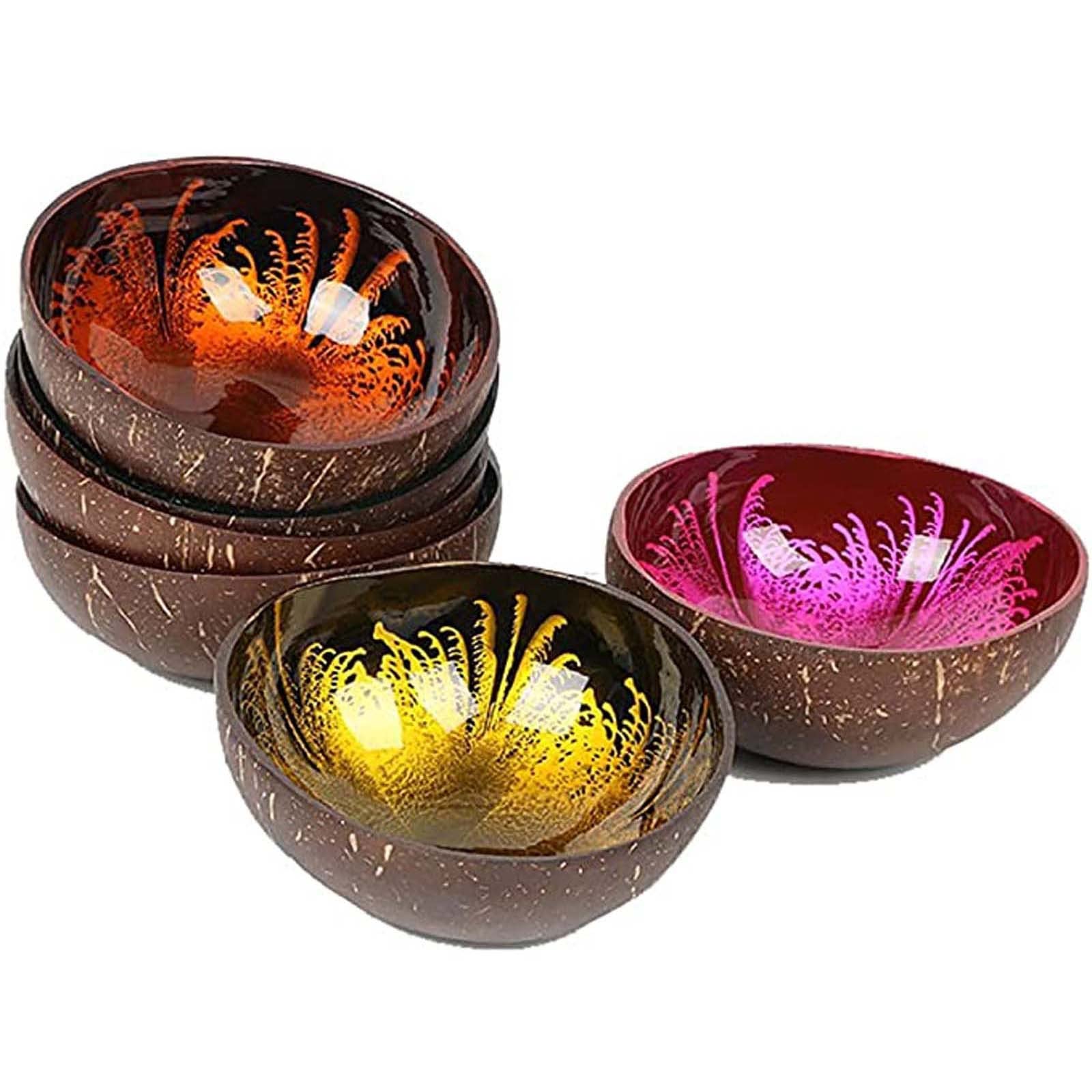 Services de table,Naturel écologique noix de coco bol artisanat décoration créative noix de coco