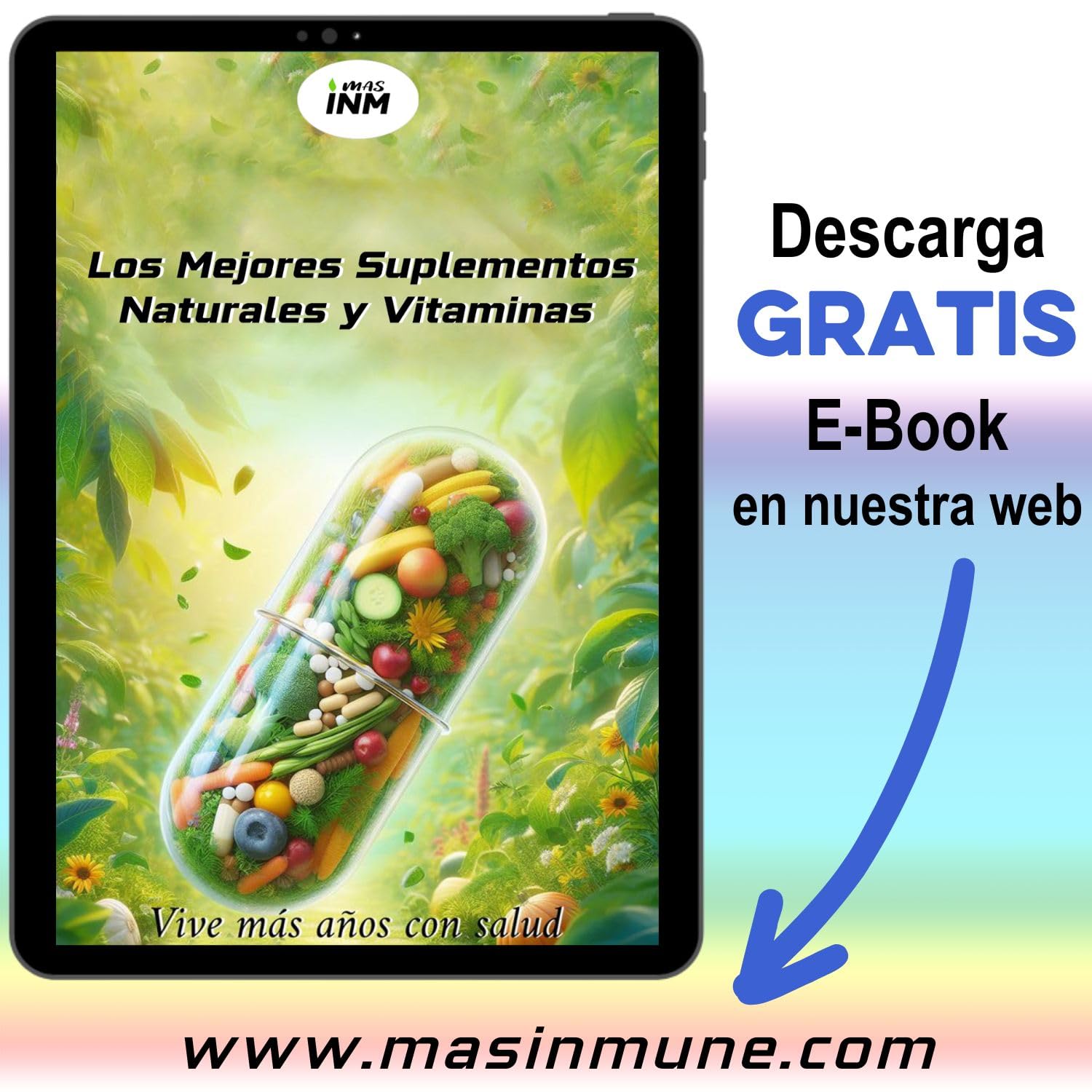 Levadura de Arroz Rojo con Monacolina K 2,56 mg por comprimido - 365 comprimidos - 1 año de suministro - 1 al día | Levadura nutricional - Complemento alimenticio vegetal - Masinmune