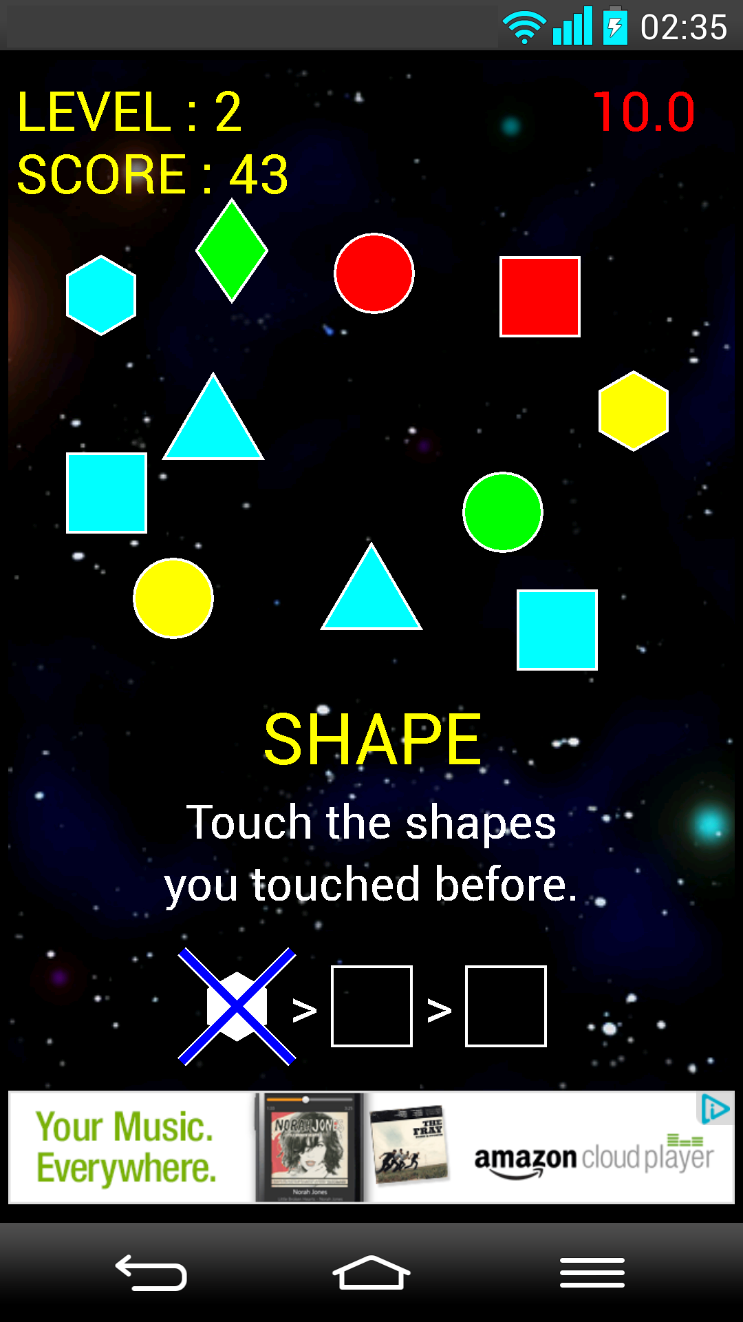 Memory Training App on Amazon Appstore
