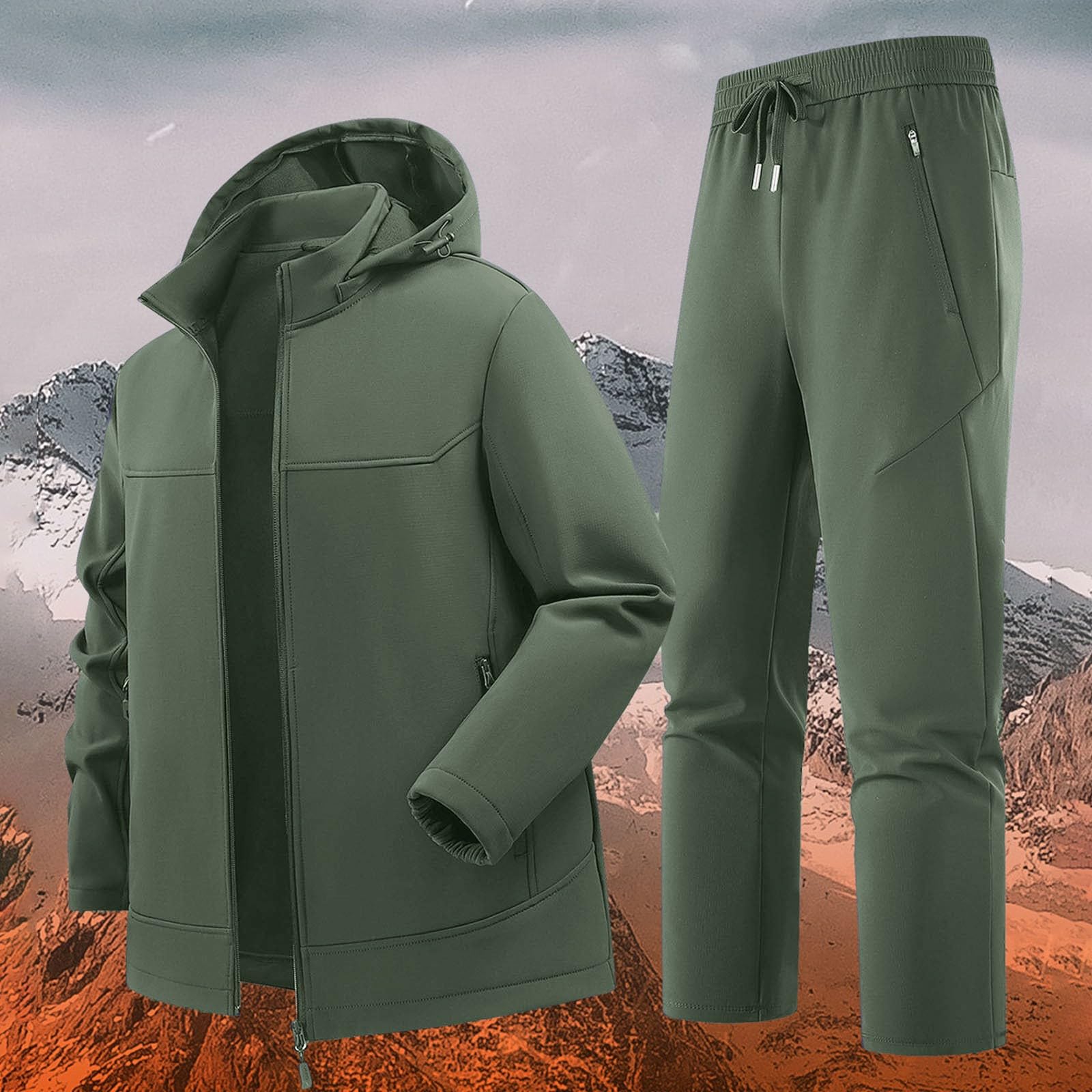 Traje de lluvia para hombre, ropa de exterior, juego de chubasquero impermeable, transpirable, chubasquero para camping, senderismo, viajes, ciclismo