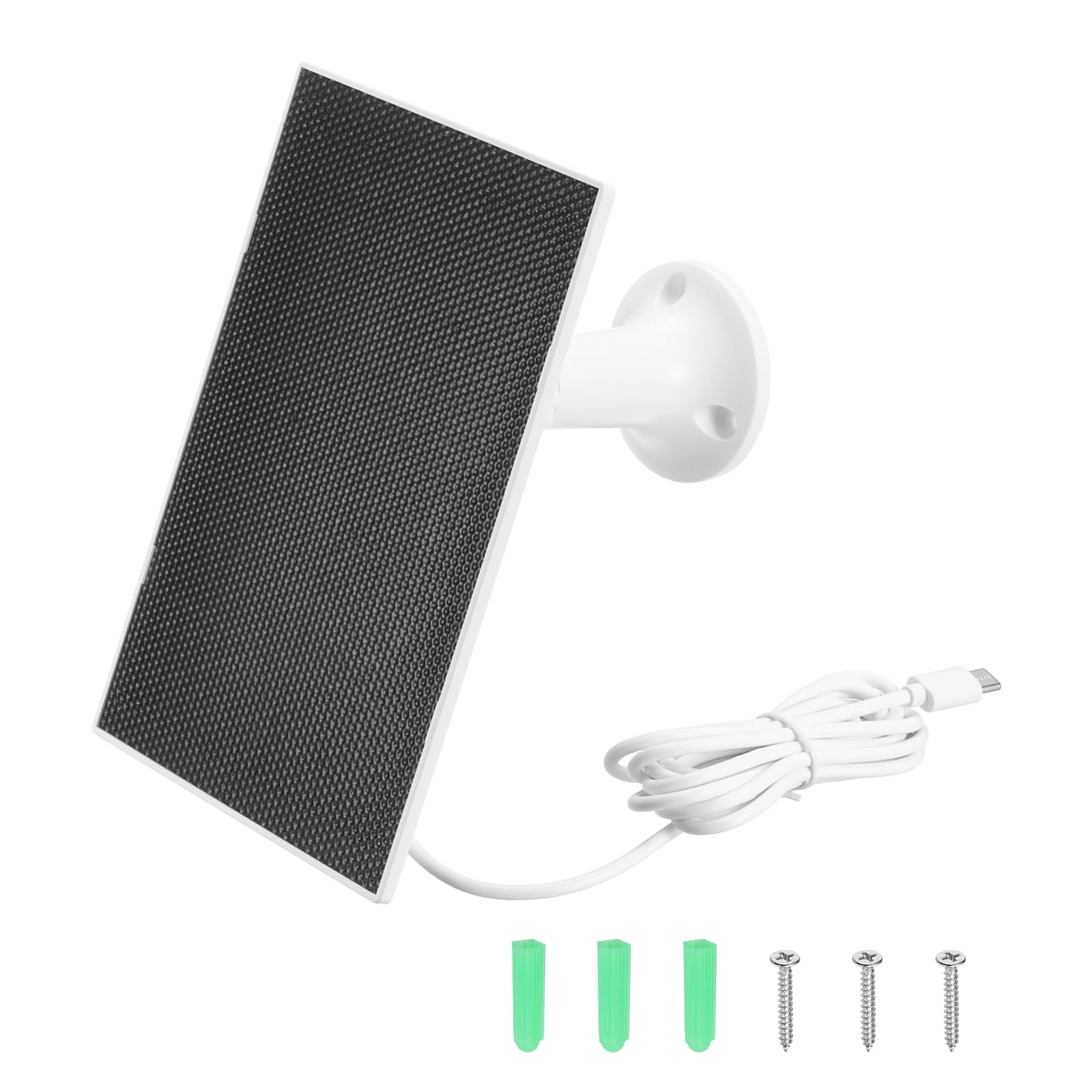 Panneau solaire pour caméra Ring 3W 6V avec câble USB Type-C 1.8m