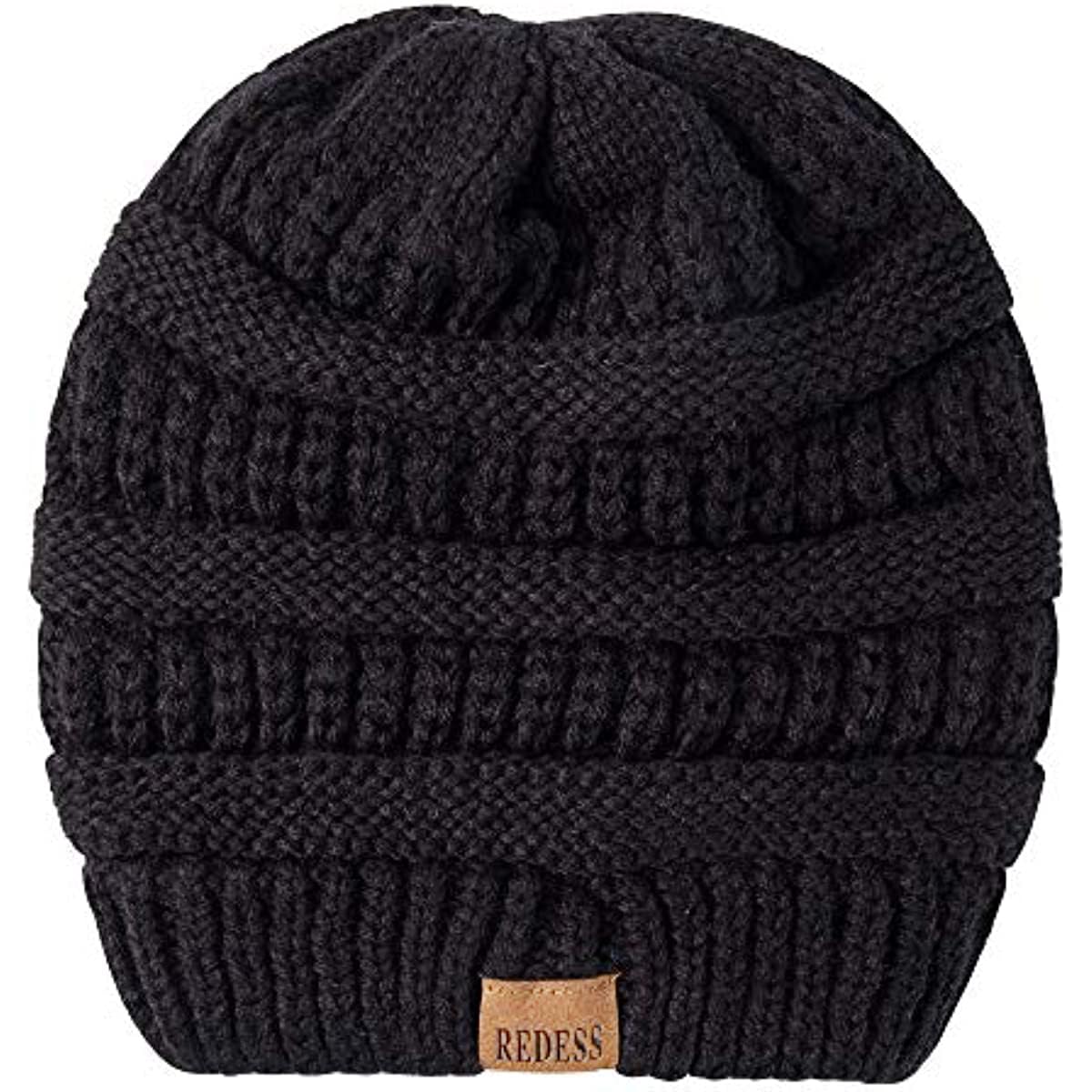 REDESS Slouchy Beanie Hat per Uomo e Donna Winter Warm Chunky Soft Oversize Cable Knit cap