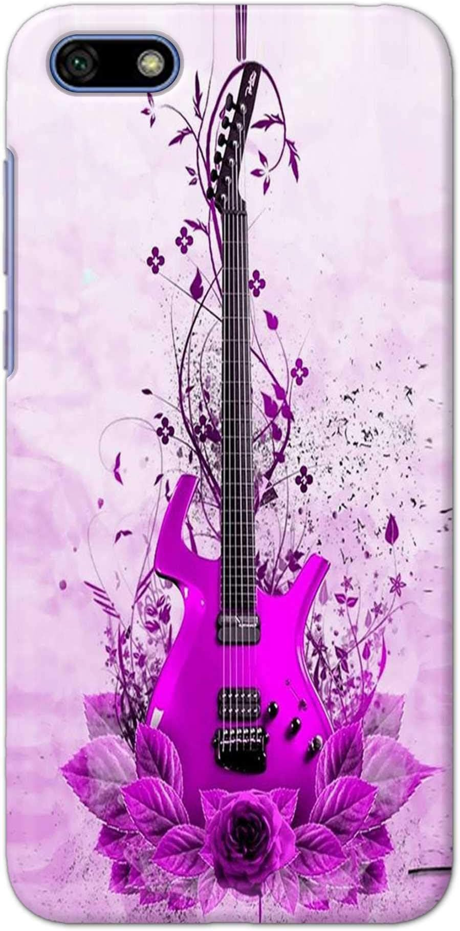 NalamiCases Abstract Acoustic Guitar Elements Hard Printed Designer Case for Huawei Y5 Prime (2018) Back Cover DNL1481